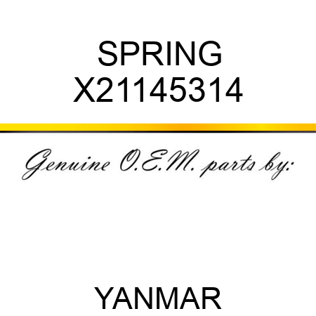 SPRING X21145314