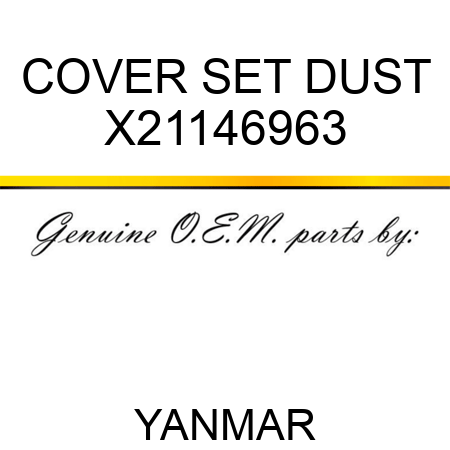 COVER SET, DUST X21146963