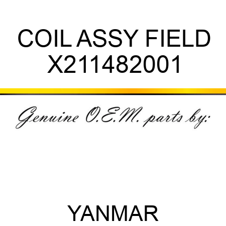 COIL ASSY, FIELD X211482001