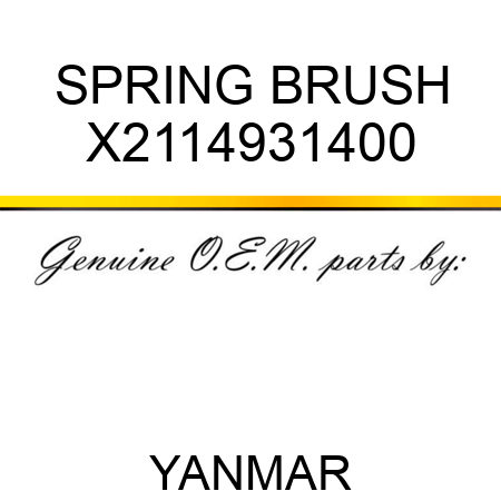 SPRING, BRUSH X2114931400