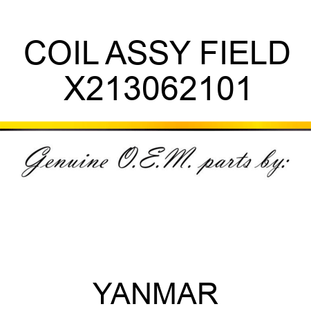 COIL ASSY, FIELD X213062101