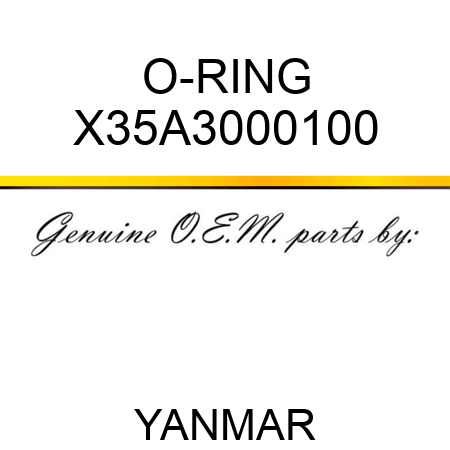 O-RING X35A3000100