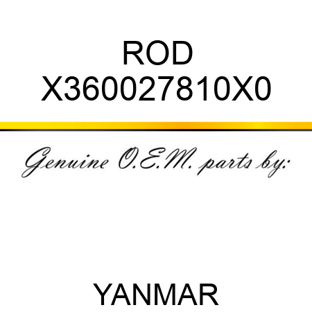 ROD X360027810X0