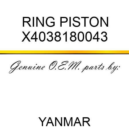 RING, PISTON X4038180043