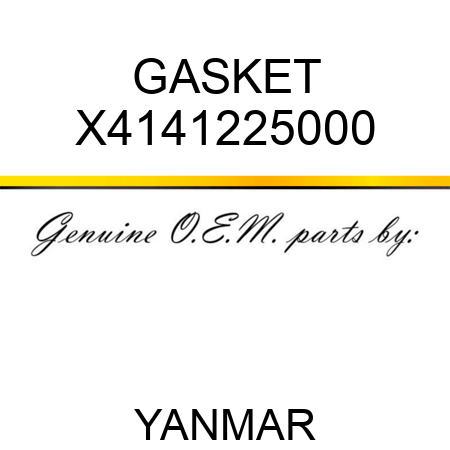 GASKET X4141225000