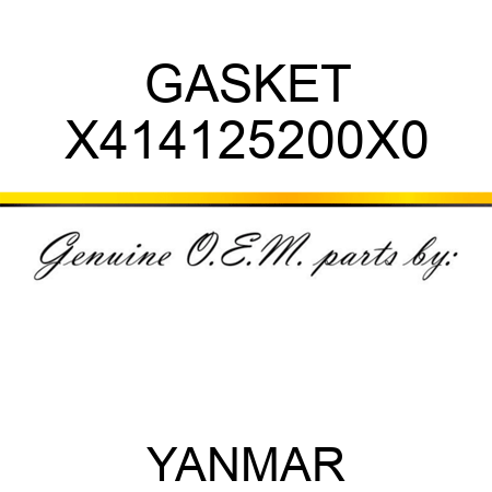 GASKET X414125200X0