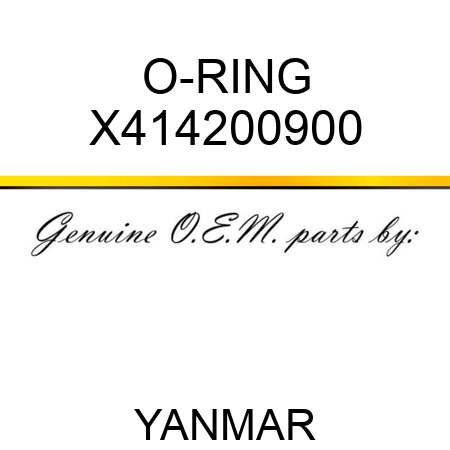 O-RING X414200900