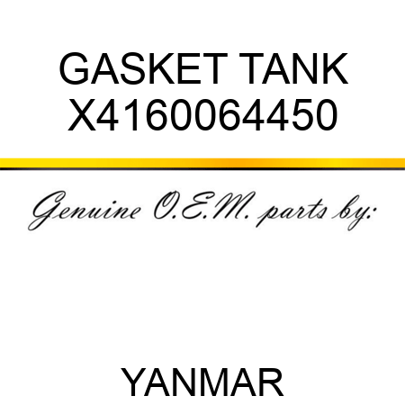 GASKET, TANK X4160064450