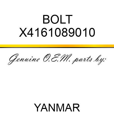 BOLT X4161089010