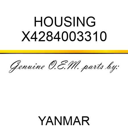 HOUSING X4284003310