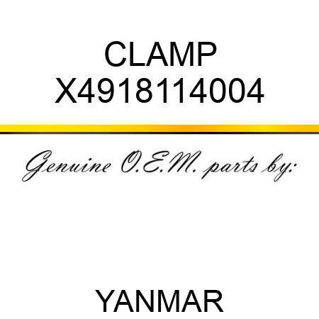 CLAMP X4918114004