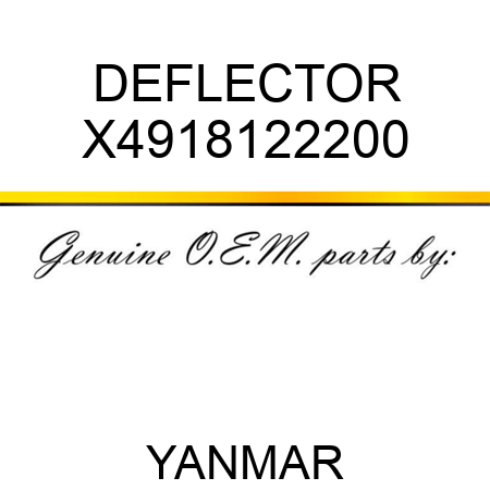 DEFLECTOR X4918122200