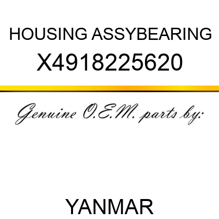 HOUSING ASSY,BEARING X4918225620