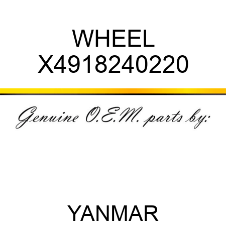 WHEEL X4918240220