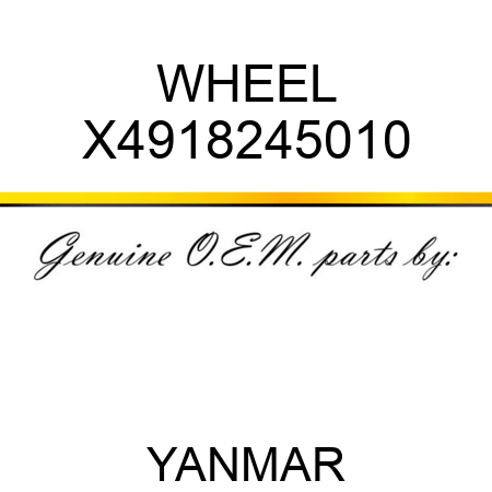 WHEEL X4918245010