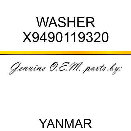 WASHER X9490119320
