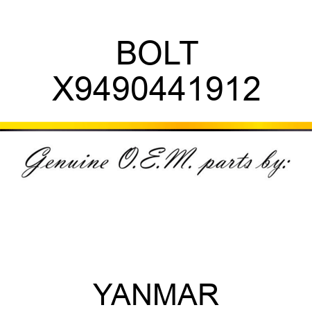 BOLT X9490441912