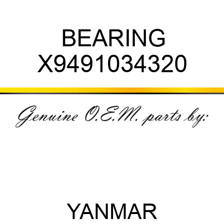 BEARING X9491034320