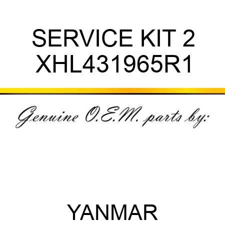 SERVICE KIT, 2 XHL431965R1