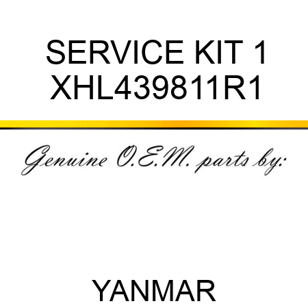 SERVICE KIT, 1 XHL439811R1