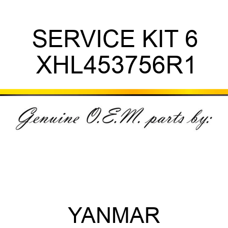 SERVICE KIT, 6 XHL453756R1