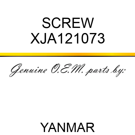 SCREW XJA121073