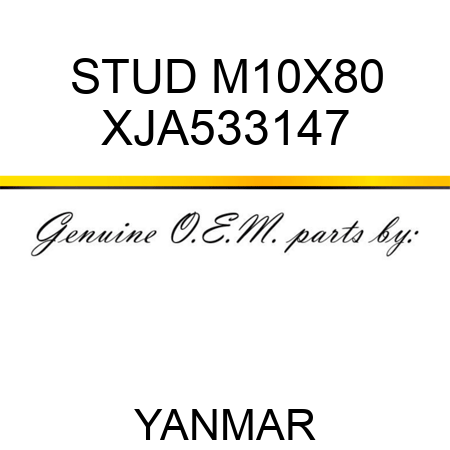 STUD, M10X80 XJA533147