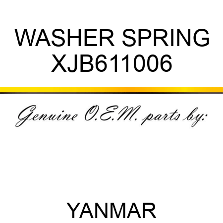 WASHER, SPRING XJB611006