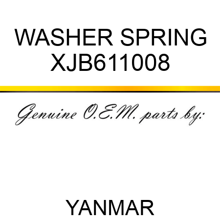 WASHER, SPRING XJB611008