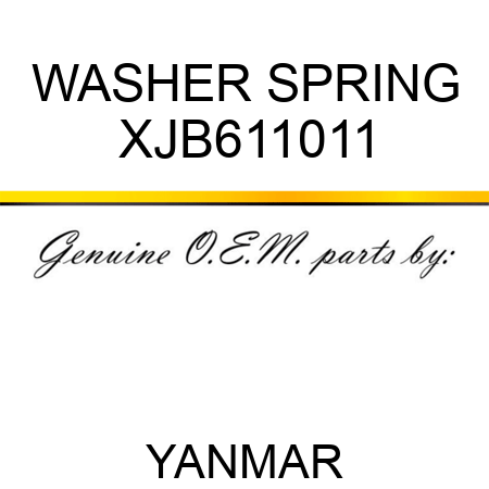 WASHER, SPRING XJB611011