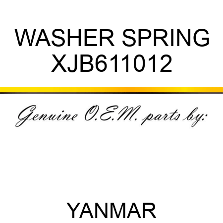 WASHER, SPRING XJB611012