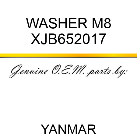 WASHER, M8 XJB652017