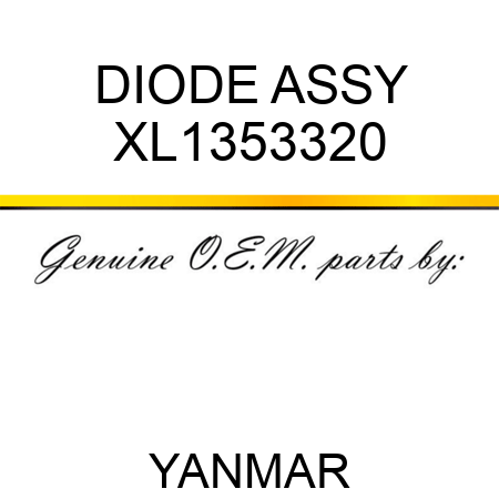 DIODE ASSY XL1353320