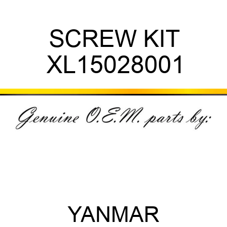 SCREW KIT XL15028001