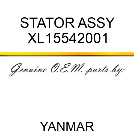 STATOR ASSY XL15542001