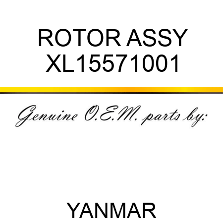 ROTOR ASSY XL15571001