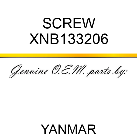 SCREW XNB133206