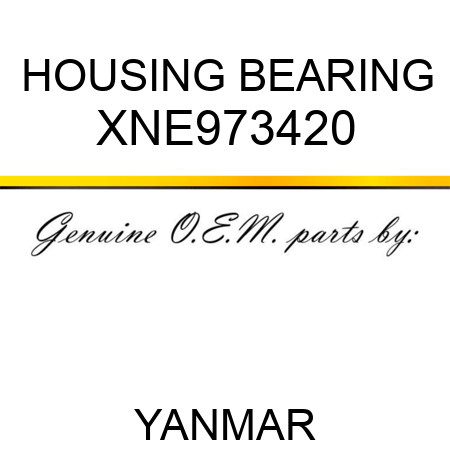 HOUSING, BEARING XNE973420
