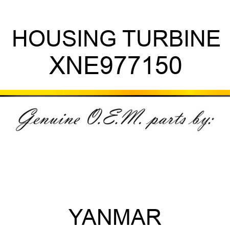 HOUSING, TURBINE XNE977150