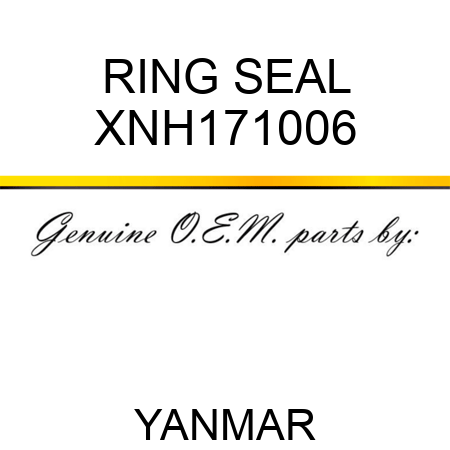 RING, SEAL XNH171006