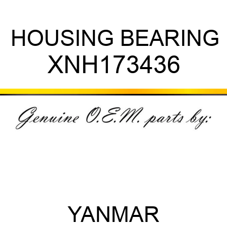 HOUSING, BEARING XNH173436