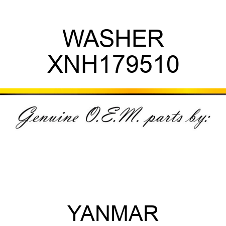 WASHER XNH179510