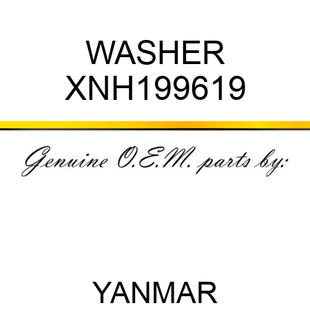 WASHER XNH199619