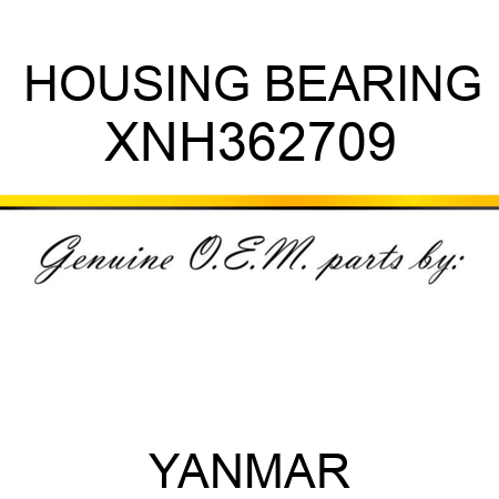 HOUSING, BEARING XNH362709