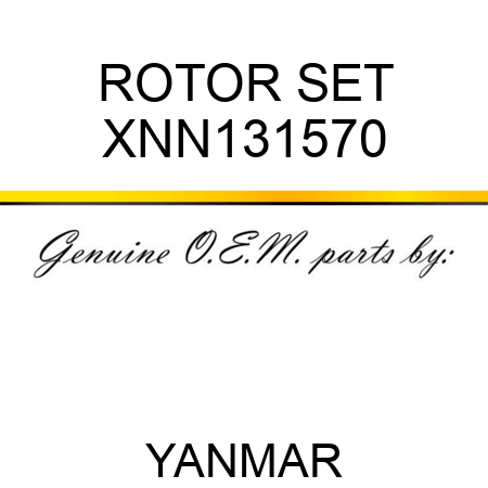 ROTOR SET XNN131570