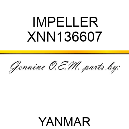 IMPELLER XNN136607