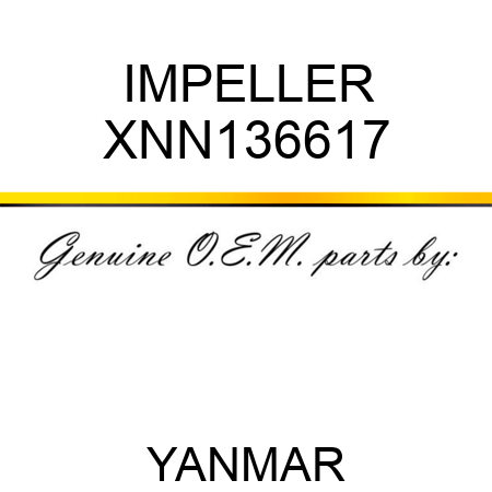 IMPELLER XNN136617