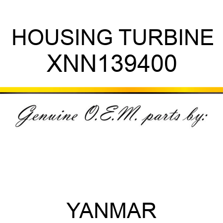 HOUSING, TURBINE XNN139400