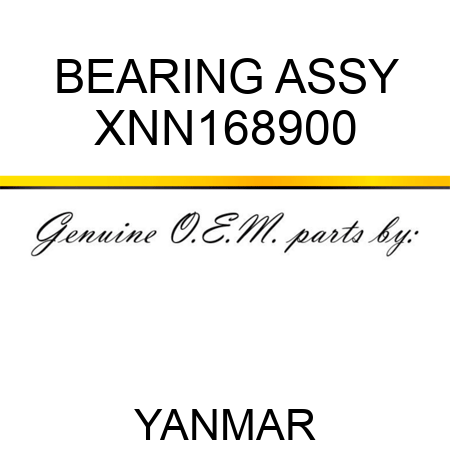 BEARING ASSY XNN168900