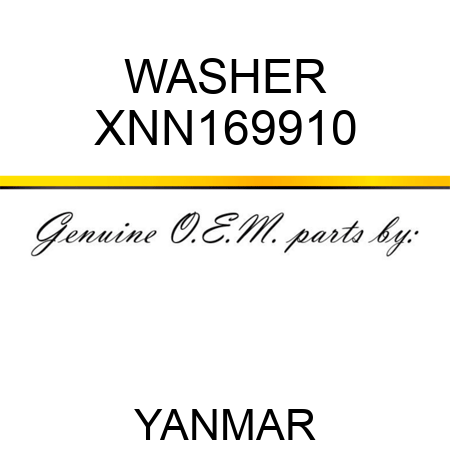 WASHER XNN169910